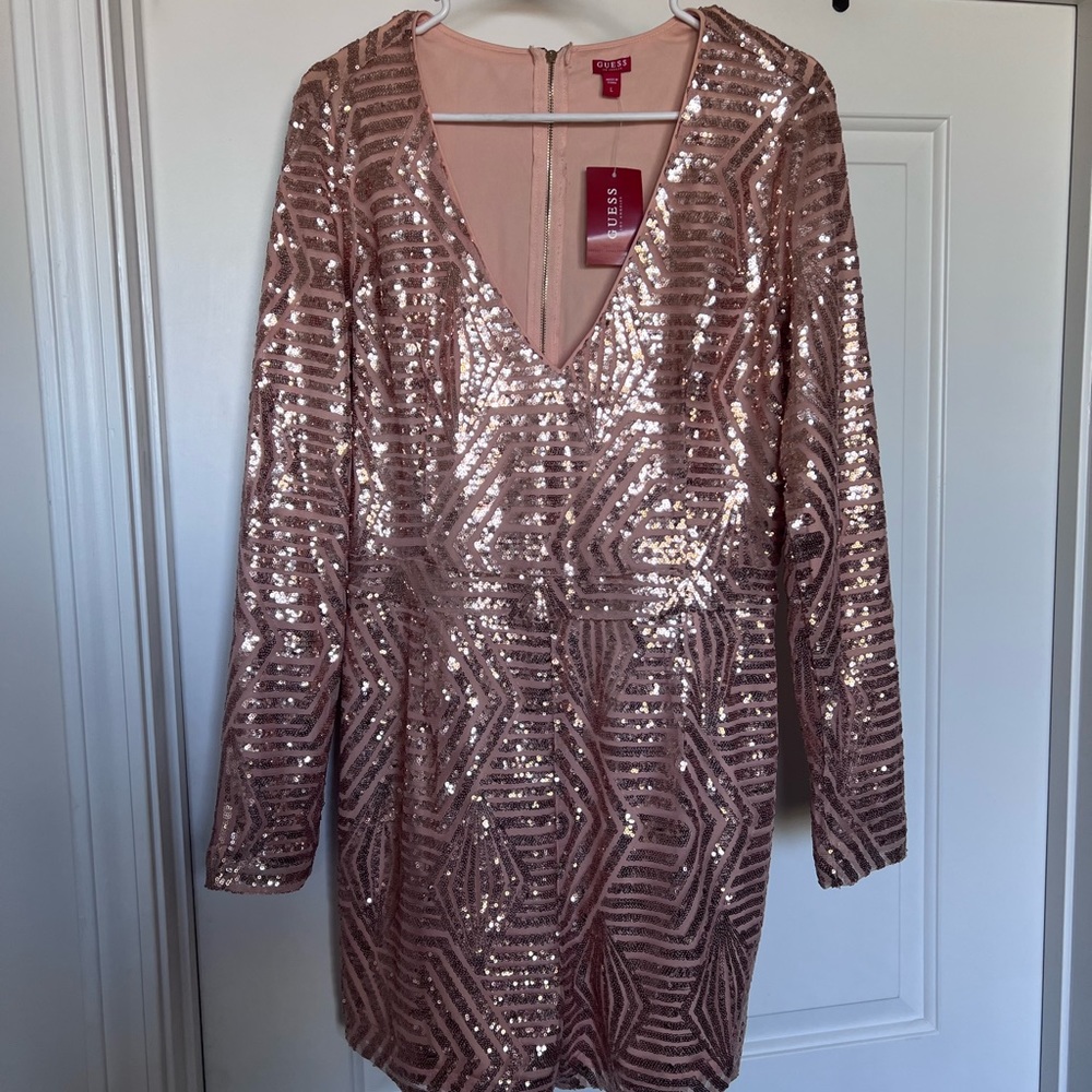 NWT Rose Gold Sequin Romper